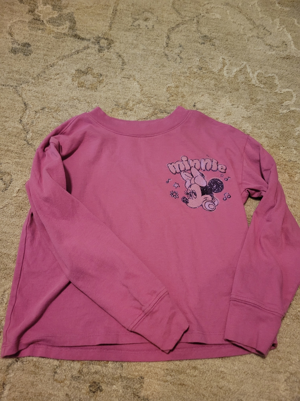 Disney X Gap Girls Minnie Mouse Long Sleeve Tee